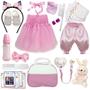 Imagem de Boneca Reborn Real Baby Bailarina 22 Itens Bolsa Enxoval