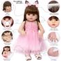 Imagem de Boneca Reborn Real Baby Bailarina 22 Itens Bolsa Enxoval