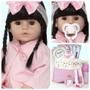 Imagem de Boneca Reborn Recem Nascida Menina Princesa Enxoval Completo