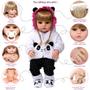 Imagem de Boneca Reborn Recém Nascida Princesa Panda Corpo 100% Vinil