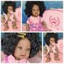 Imagem de Boneca Reborn Silicone Negra Realista Kit Acessórios Enxoval Boneca Reborne Bebe Brinquedo Menina Original Realista Lol Grande Bb Baby Reborne Reborn