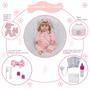 Imagem de Boneca Reborn Toda de Vinil Siliconado Kit 20 Acessórios