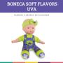 Imagem de Boneca Soft Flavors Uva Corpo Macio Cheirinho Fruta Milk