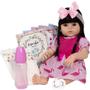 Imagem de Boneca Tipo Reborn Baby Menina 52cm Morena Linda Enxoval