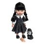 Imagem de Boneca Wandinha Addams Vandinha Vavazinha 2 Unidades Brinquedo Dia das Crianças para Meninas com Mãozinha e Fantasminha