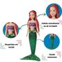 Imagem de Bonecal Ariel Original Articulada Infantil Mini My Size Disney Menina Crianças Pequena Sereia Novabrink