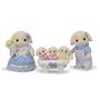 Imagem de Bonecas colecionáveis Calico Critters Flora Rabbit Family