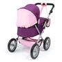 Imagem de Bonecas Pram Bayer Design moderno em roxo e rosa para bonecas de até 18 anos