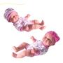 Imagem de Bonecas reborn pequenas kit duas bonecas bonequinhas realistas bebe detalhada detalhes reais nenem