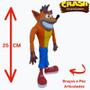 Imagem de Boneco Articulado - Crash Bandicoot 25cm - Naughty Dog