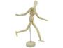 Imagem de Boneco Articulado Grande 30cm De Madeira Modelo Humano Desenhos Moda Arte