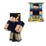 Imagem de Boneco Articulado Marcelo DRV Gamer Skin Minecraft 25cm