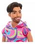 Imagem de Boneco Barbie Ken Fashionistas 227 Moreno Barba Inspirado Totaly Hair Hrh26 Mattel