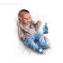 Imagem de Boneco bebe reborn menino realista nenem de brinquedo com mamadeira com cabelo bb riborn fofinho