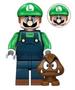 Imagem de Boneco Blocos De Montar Luigi Mario Bros