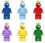 Imagem de Boneco Blocos De Montar Rainbow Friend Amarelo