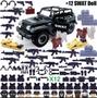 Imagem de Boneco Blocos De Montar Super Kit 12 Soldados Swat Jeep Big