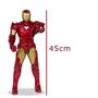 Imagem de Boneco Colecionável Homem De Ferro Comics Gigante 45CM Articulado +De 3 Anos Brinquedo Mimo Toys - 0553