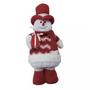 Imagem de Boneco de Neve com Chapéu 40cm Paris Niazitex - caixa com 6 Unidade - Vermelho/Branco