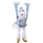 Imagem de Boneco de Neve Dependurado Pelúcia Natal Peso nas Mãos Decora Prateleira 48cm - Art Christmas