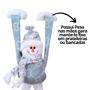 Imagem de Boneco de Neve Dependurado Pelúcia Natal Peso nas Mãos Decora Prateleira 48cm - Art Christmas