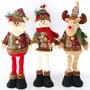 Imagem de Boneco de Pelúcia Papai Noel, Boneco de Neve e Rena - Decoração de Natal para Crianças