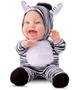 Imagem de Boneco de Zebra Parmala Bebê Brinquedo Vinil e Corpo Pelúcia Original Bambola