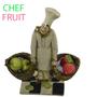 Imagem de  Boneco Decorativo para Cozinha Chefe com Cesta de Frutas