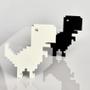 Imagem de Boneco Dino Run Google Chrome Offline Sem Internet Off Em 3D