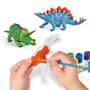 Imagem de Boneco Dinossauros De Brinquedo Infantil Para Pintar Colorir - Zoop Toys