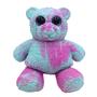 Imagem de Boneco Elástico Urso Tye Dye Verde e Rosa de 22cm - Soft