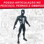 Imagem de Boneco Homem Aranha Traje Preto Brinquedo Marvel Vingadores