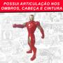 Imagem de Boneco Homem de Ferro Brinquedo Marvel Vingadores Articulado