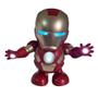 Imagem de Boneco Iron Man Dance Hero Incrível Com Luzes Que Brilham