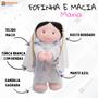 Imagem de Boneco Jesus Cristo Maria Religioso Pano Pelúcia Infantil Menino Menina Criança Antialérgico e Lavável 