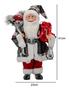 Imagem de Boneco Luxo Papai Noel Decoração De Casa Natal Lanterna 41cm - Magizi