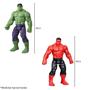 Imagem de Boneco Marvel Hulk Verde vs Hulk Vermelho 30cm