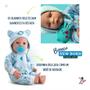 Imagem de Boneco Menino Bebê De Pijama Azul New Reborn Com Acessórios Série Brinquedos de Menina Divertoys