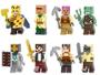 Imagem de Boneco Minifigure Blocos De Montar Player Purple Minecraft