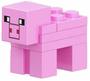 Imagem de Boneco Minifigure Blocos De Montar Porco Rosa Minecraft