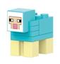 Imagem de Boneco Minifigure Blocos De Montar Sheep Blue Minecraft