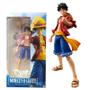 Imagem de Boneco Monkey D Luffy Articulado Anime  One Piece Action Figure Brinquedo Colecionavel Movel Flexivel Com Acessorios