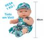 Imagem de Boneco Neneco 100% Vinil C/ Pipi - Genital Masculino - 40cm - Supertoys