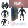 Imagem de Boneco Pantera Negra Brinquedo Marvel Vingadores Articulado