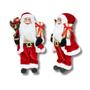 Imagem de Boneco Papai Noel 40 cm Vermelho Saco Enfeite Natalino Premium Decoração Natal