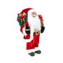 Imagem de Boneco Papai Noel 40 cm Vermelho Saco Enfeite Natalino Premium Decoração Natal