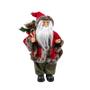 Imagem de Boneco Papai Noel Casaco 30cm Enfeite Natalino Luxo Decoração Premium