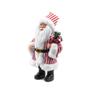 Imagem de Boneco Papai Noel Enfeite de Natal Decoracao Natalina 25cm Listrado Vermelho 25cm