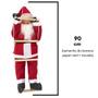 Imagem de Boneco Papai Noel Escada 90 cm Decorativo para Natal