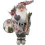 Imagem de Boneco Papai Noel Natal 45CM Ski Roupa Natalino Decoraçao Presentes Festas Enfeite Floco Comemorações